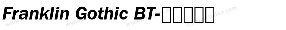 Franklin Gothic BT字体转换